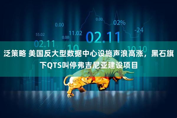 泛策略 美国反大型数据中心设施声浪高涨,黑石旗下QTS叫停弗吉尼亚建设项目
