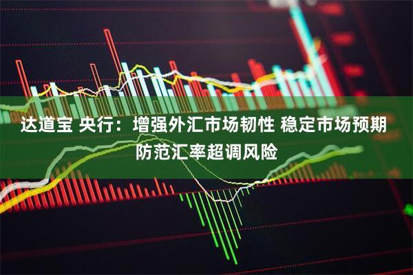 达道宝 央行：增强外汇市场韧性 稳定市场预期 防范汇率超调风险